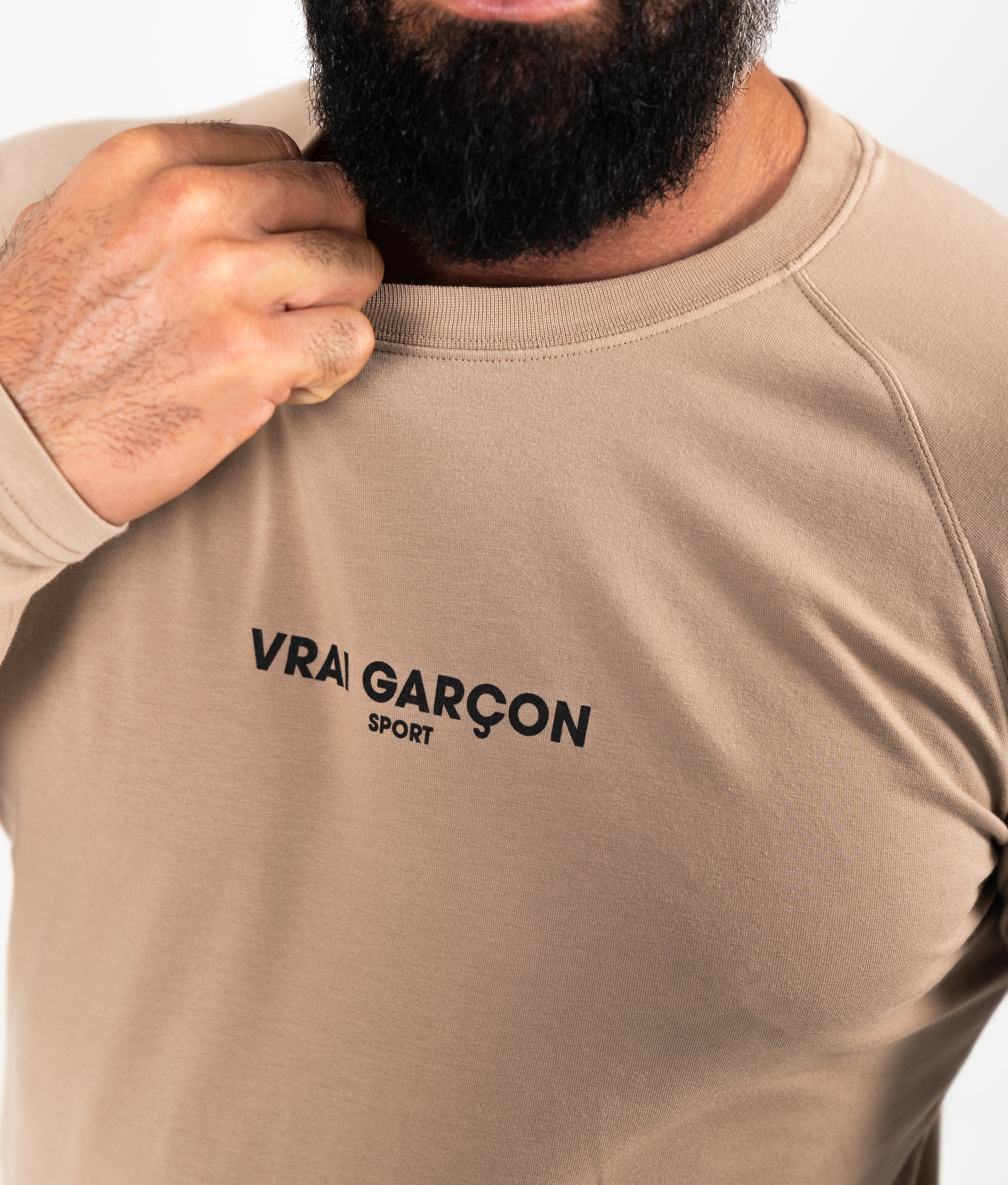 LONGSLEEVE-SHIRT CORE FORM BEIGE