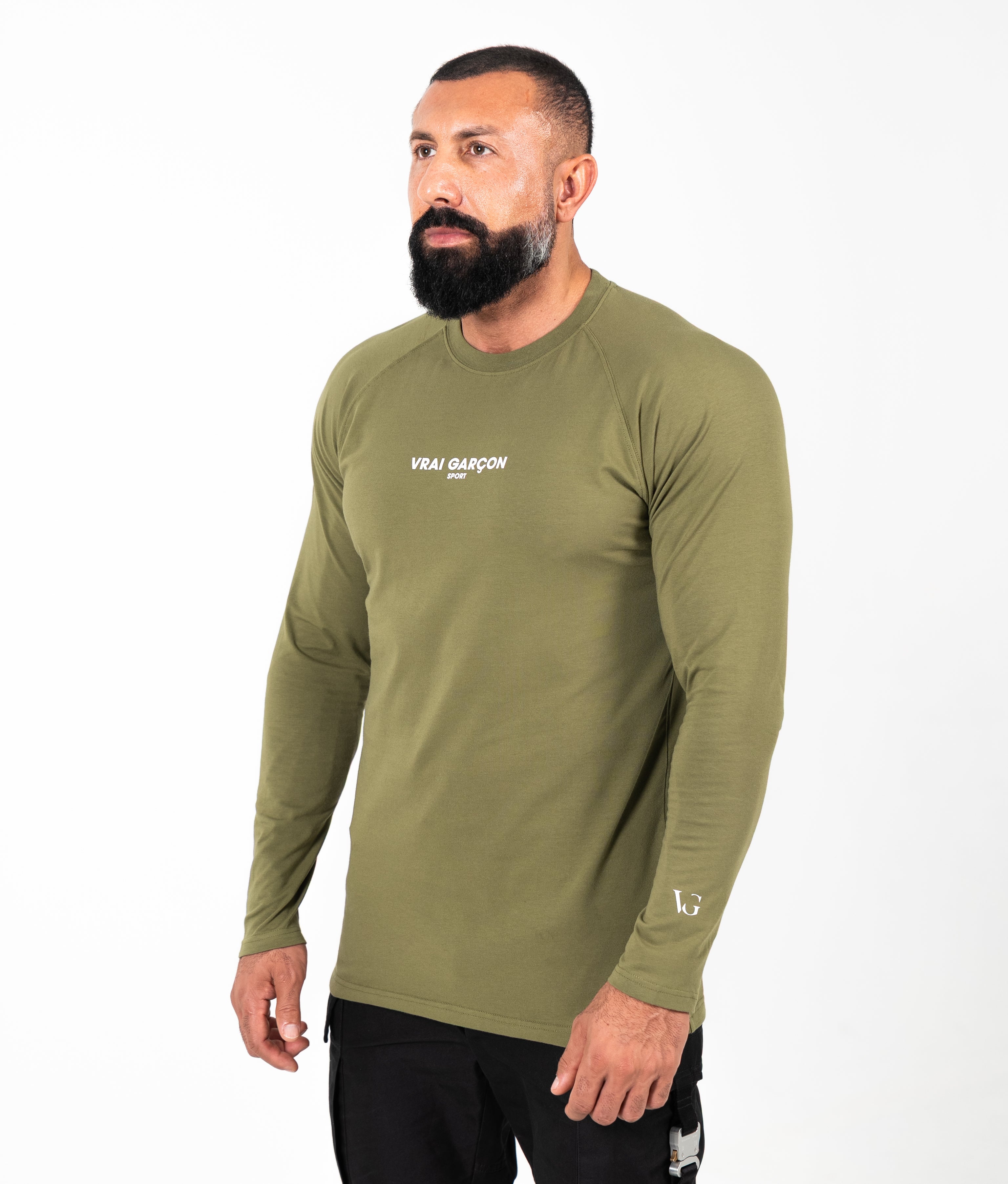 LONGSLEEVE-SHIRT CORE FORM KHAKI