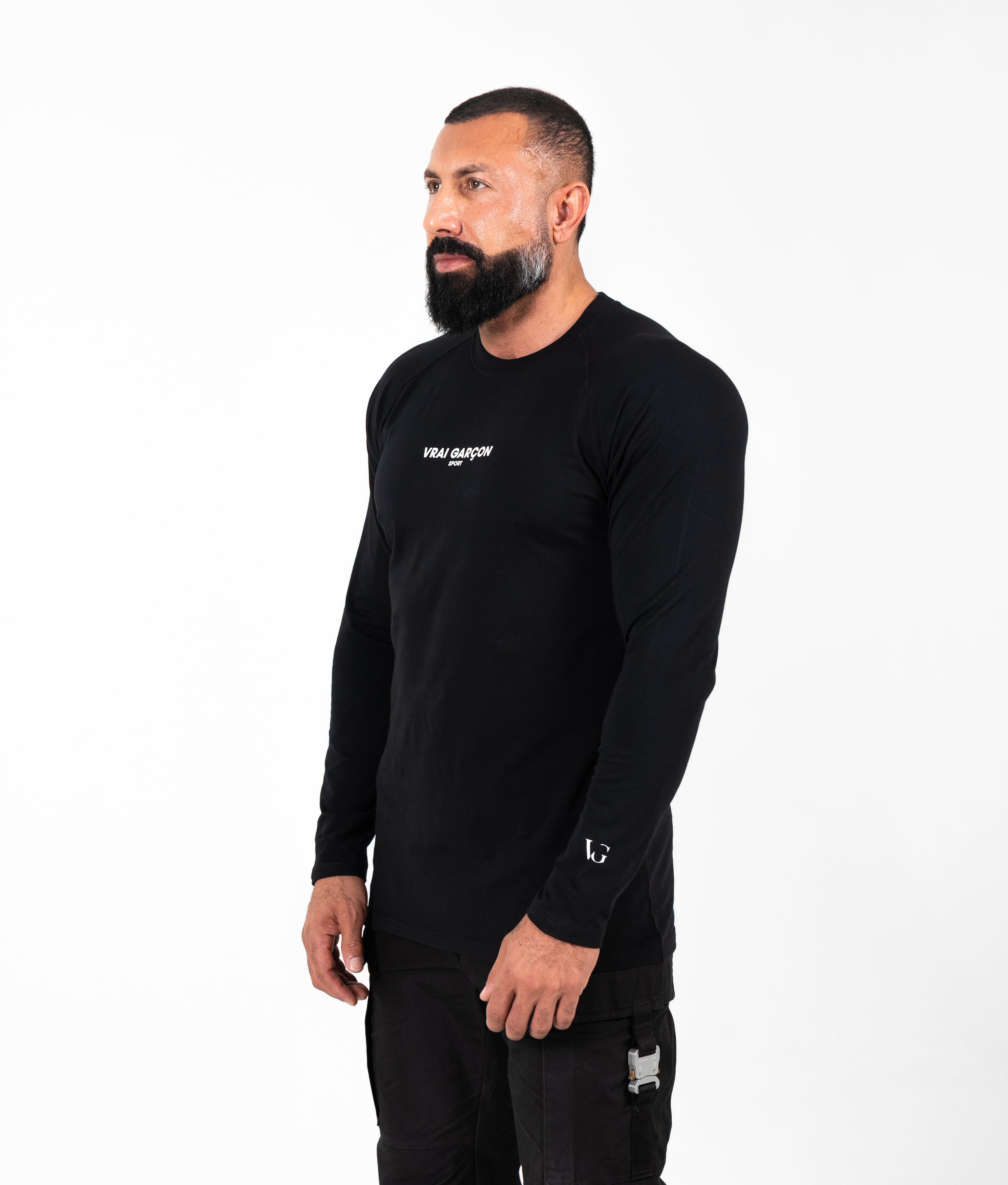 LONGSLEEVE-SHIRT CORE FORM BLACK