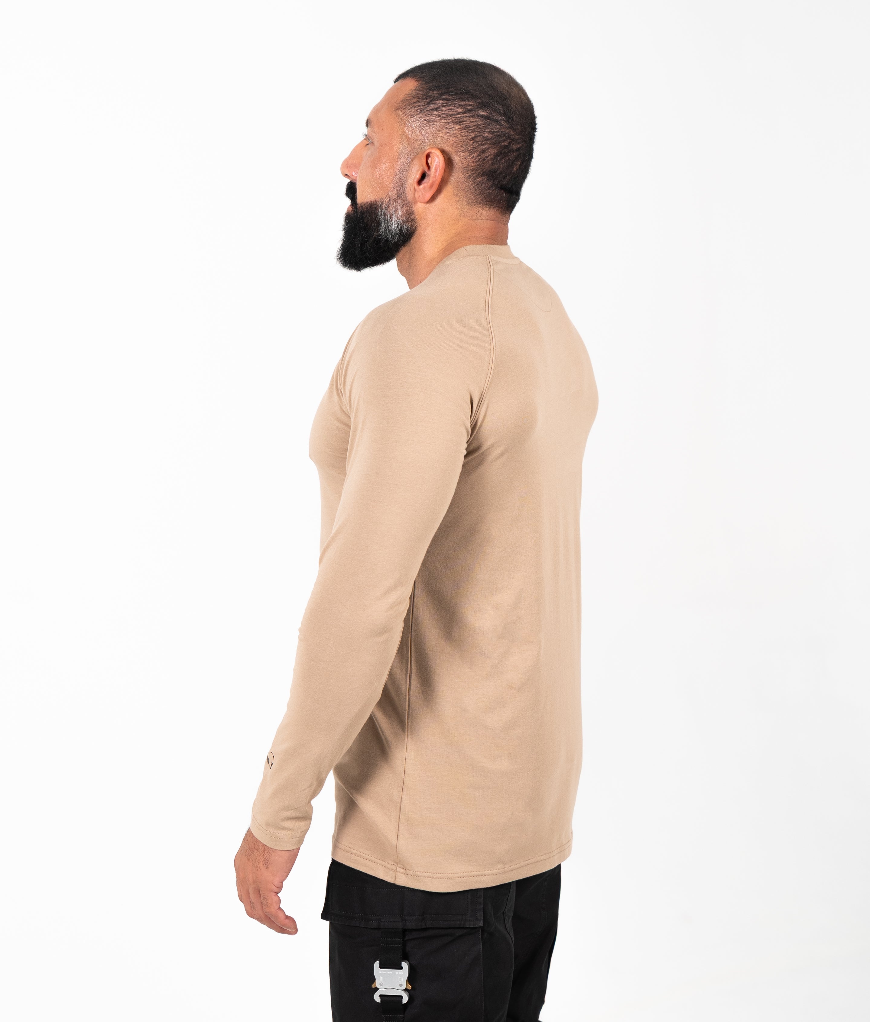 LONGSLEEVE-SHIRT CORE FORM BEIGE
