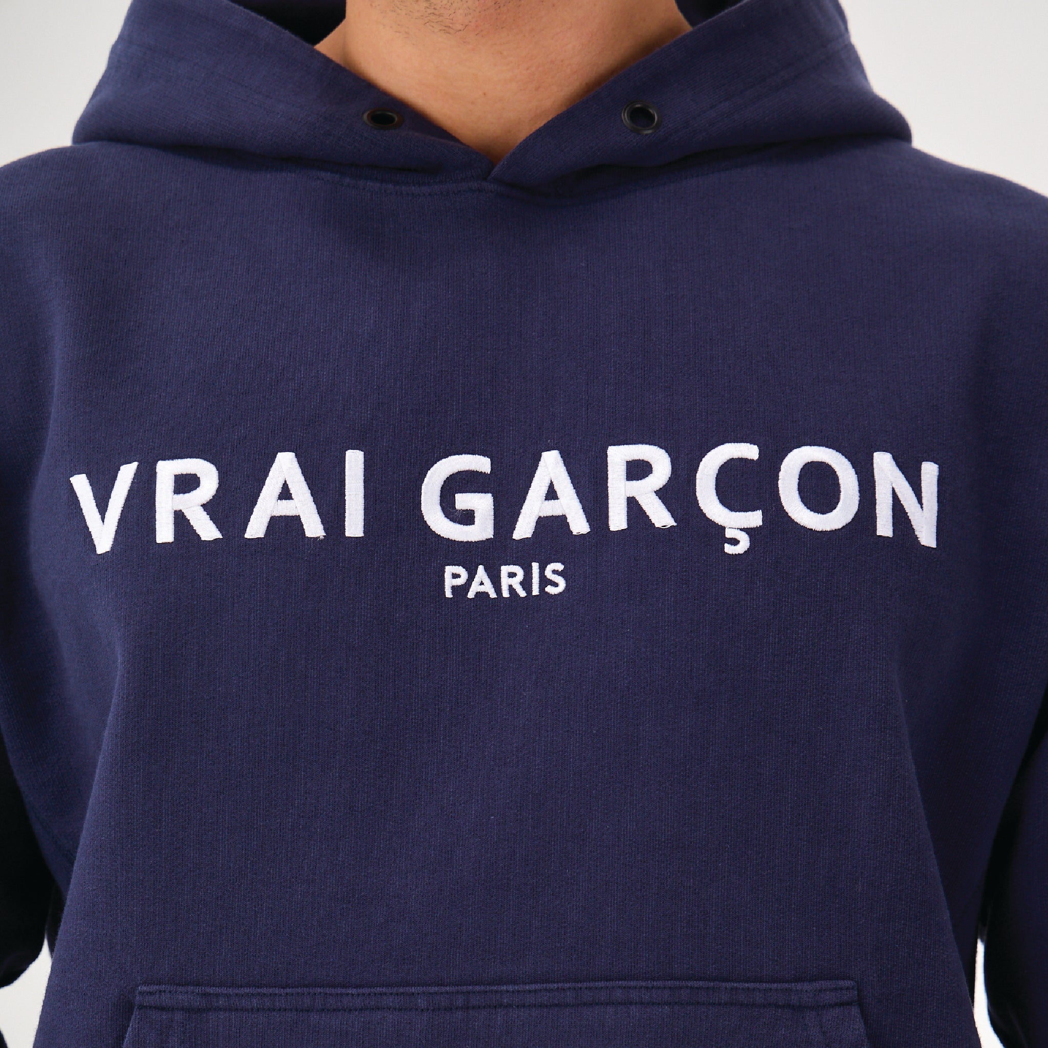 HOODIE FIDELIS NAVY - VRAIGARCON PARIS