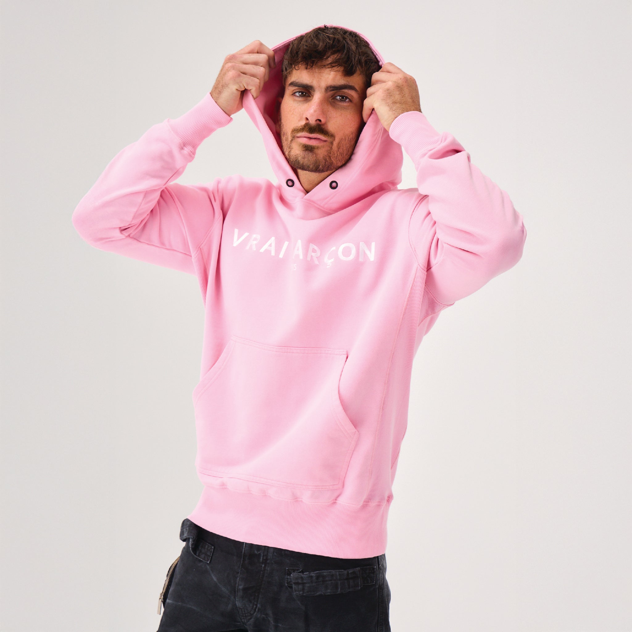 HOODIE FIDELIS PINK - VRAIGARCON PARIS