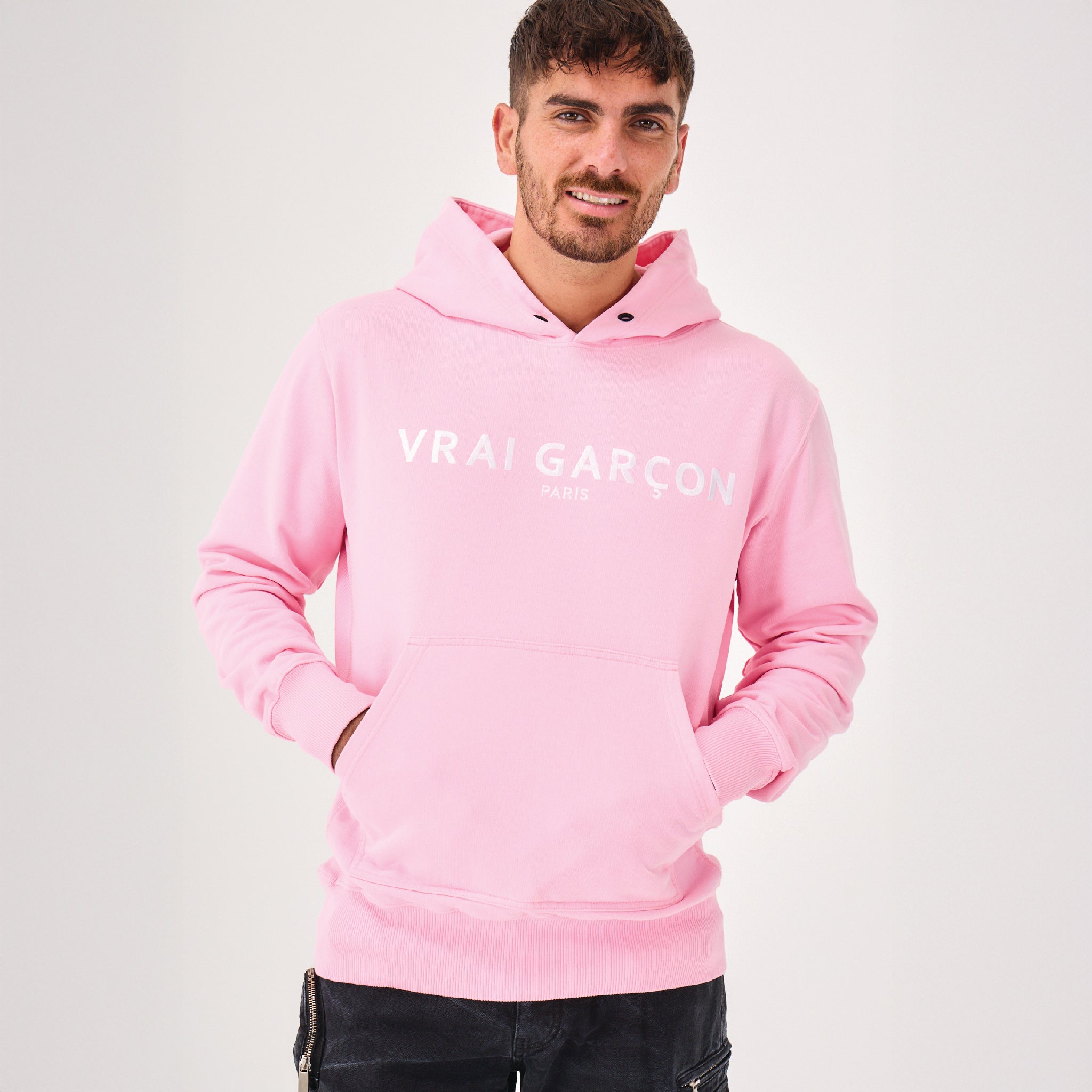 HOODIE FIDELIS PINK - VRAIGARCON PARIS