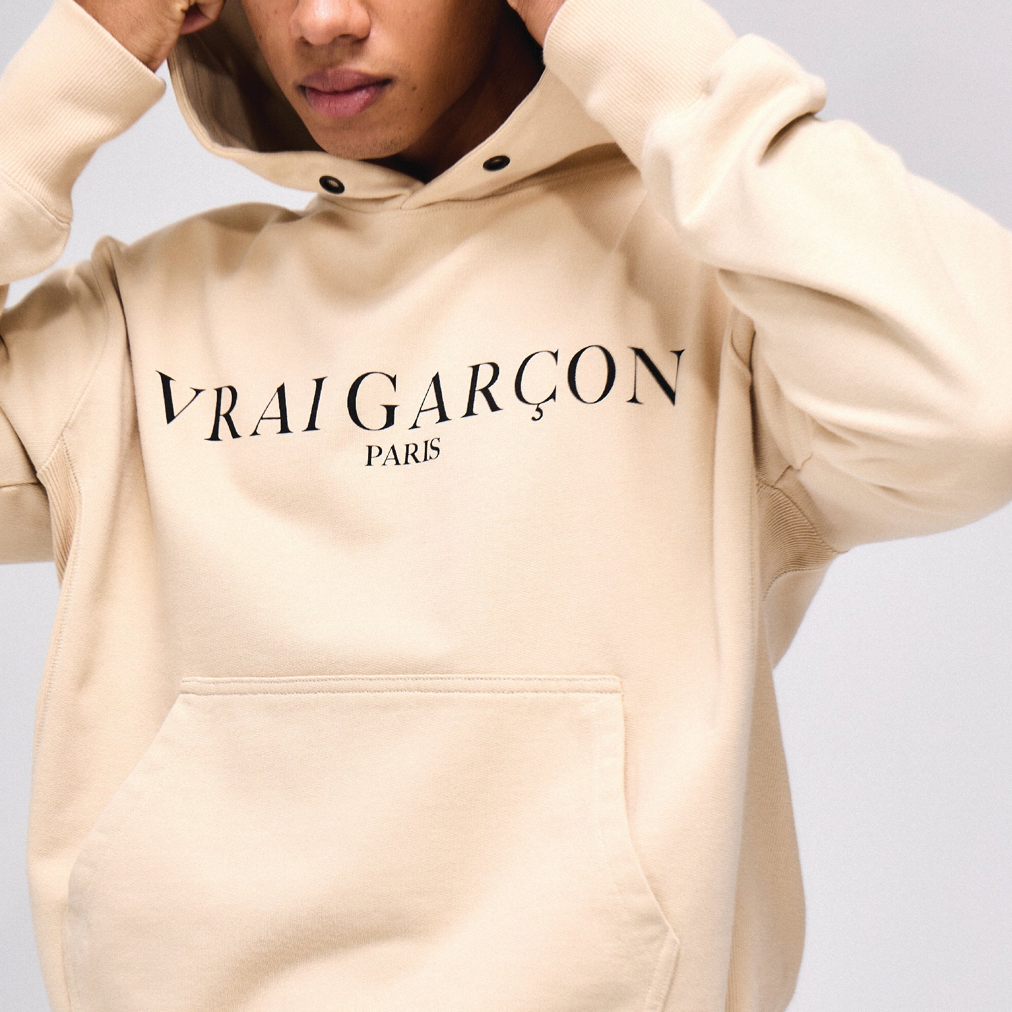 HOODIE VOTUM BEIGE - VRAIGARCON PARIS