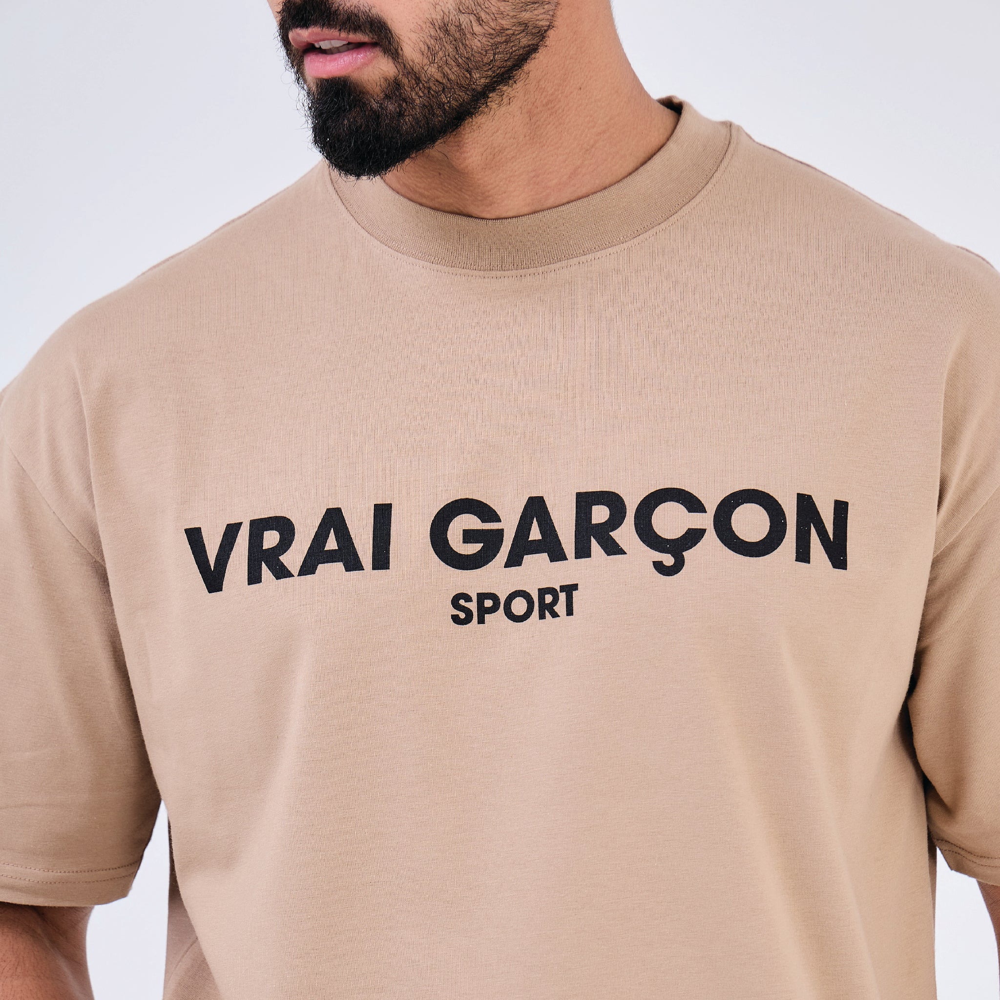 T - SHIRT CAMPIO BEIGE - VRAI GARÇON PARIS