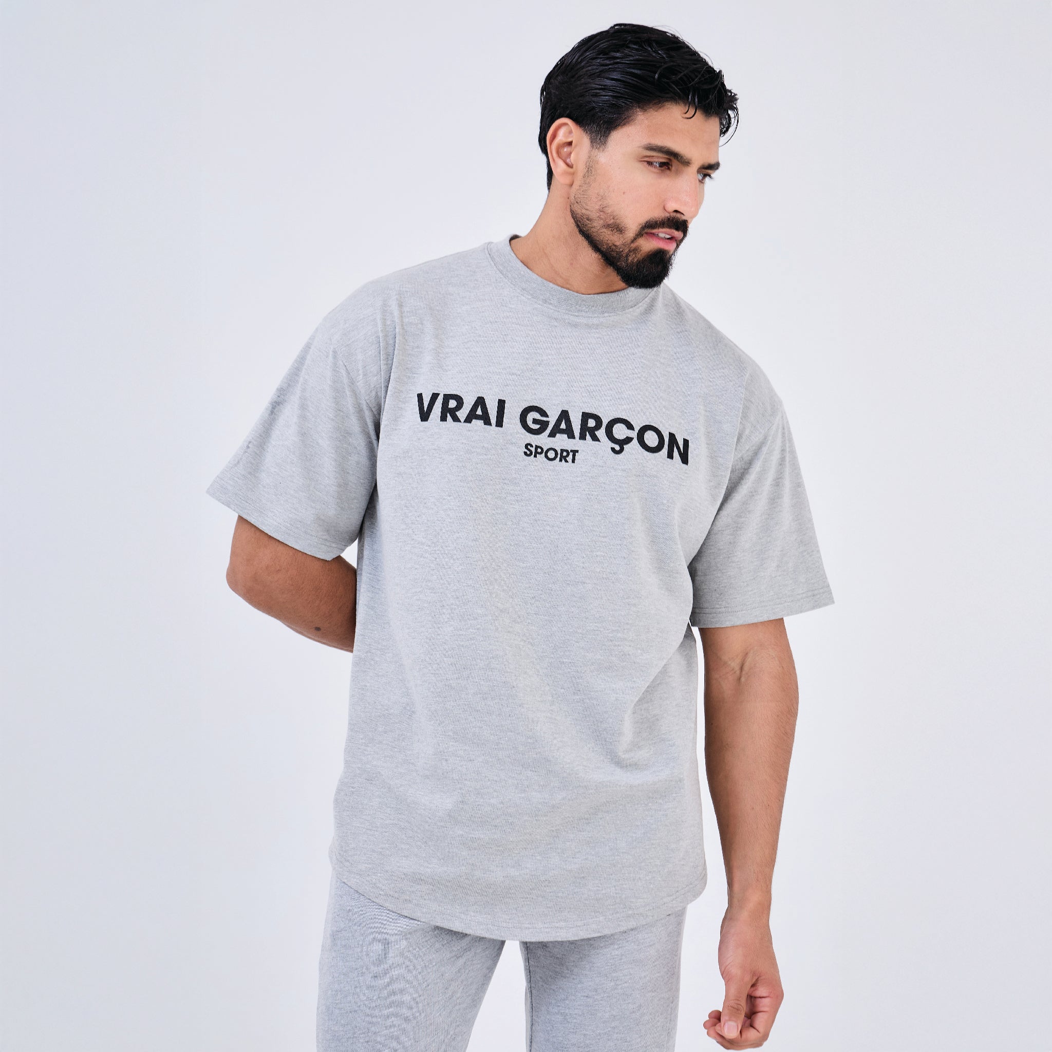 T - SHIRT CAMPIO GRIS - VRAI GARÇON PARIS