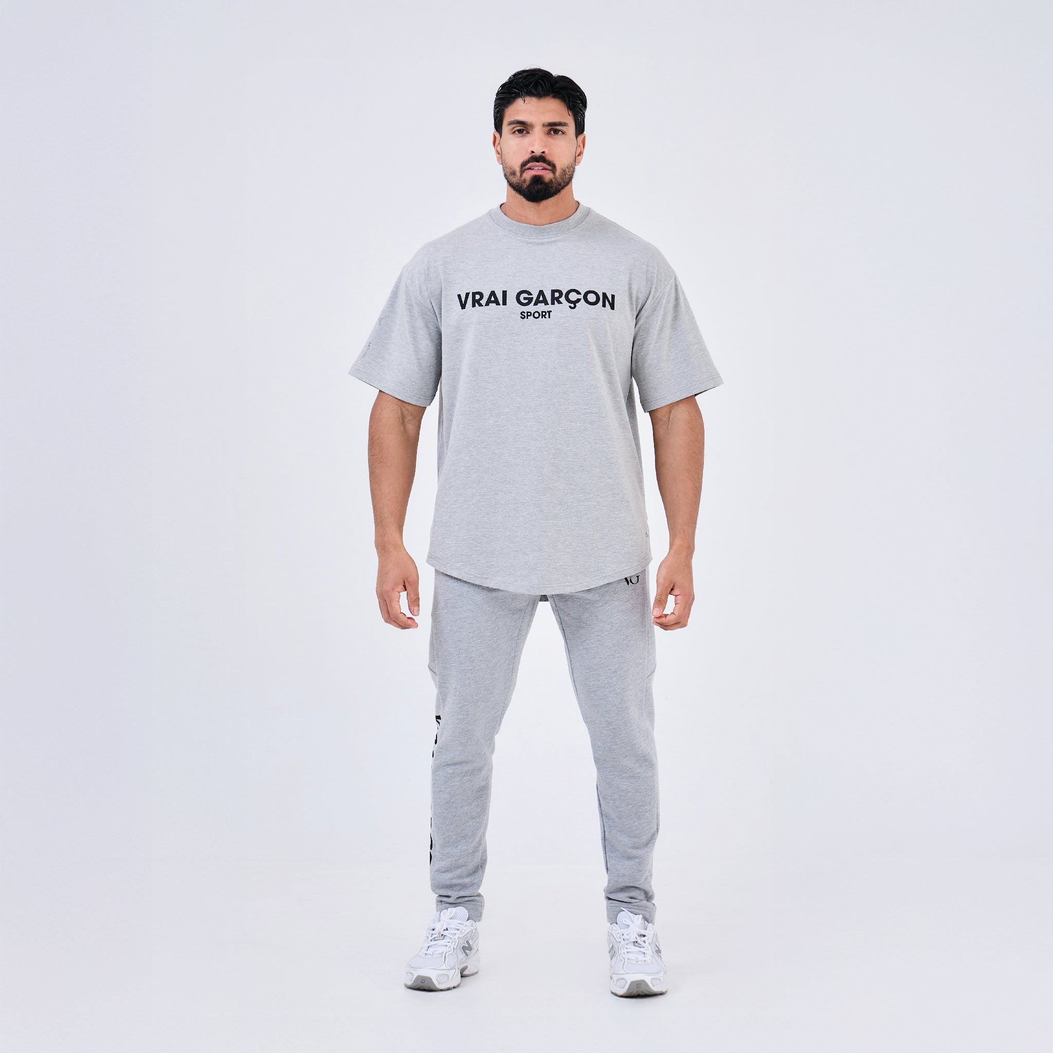 T - SHIRT CAMPIO GRIS - VRAI GARÇON PARIS