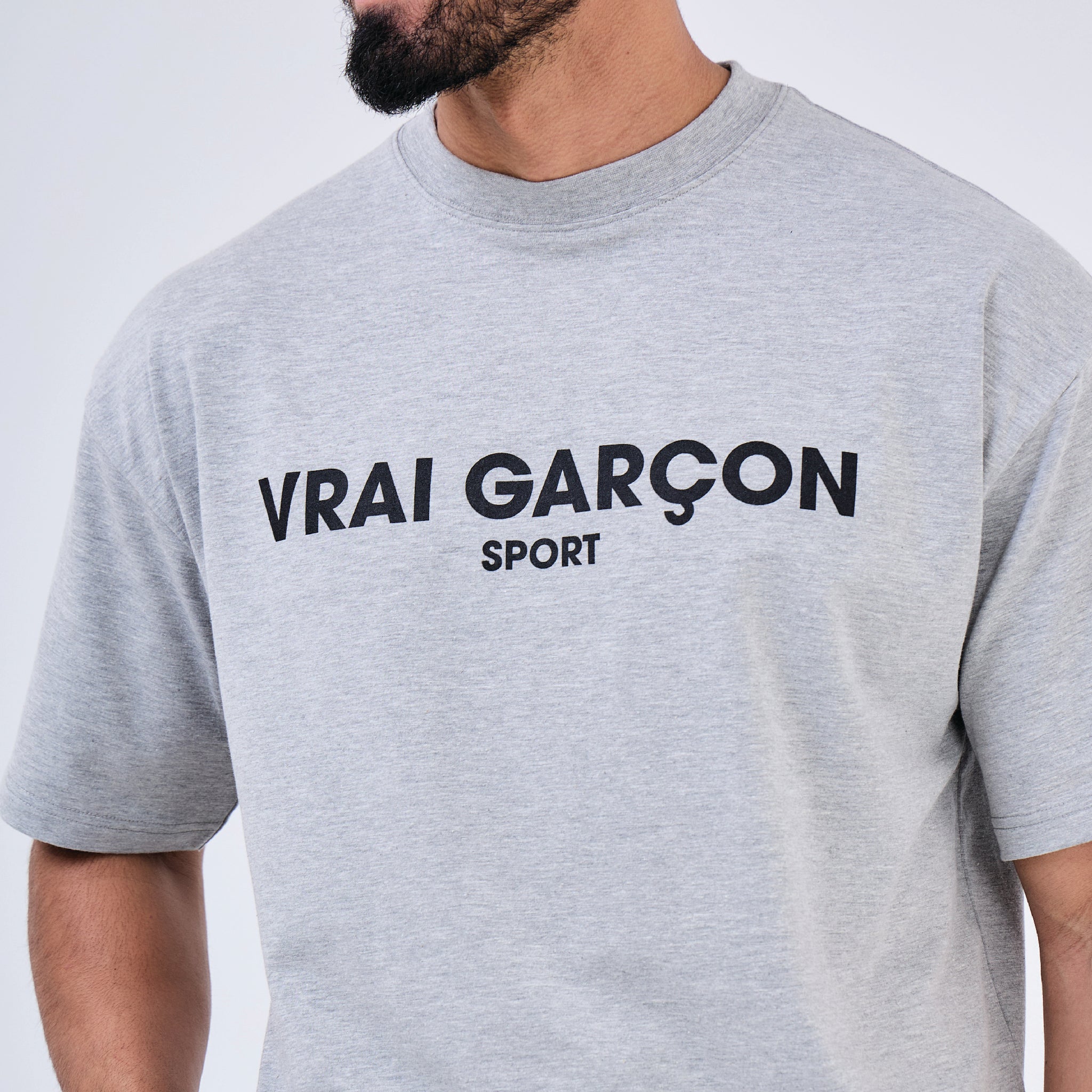 T - SHIRT CAMPIO GRIS - VRAI GARÇON PARIS