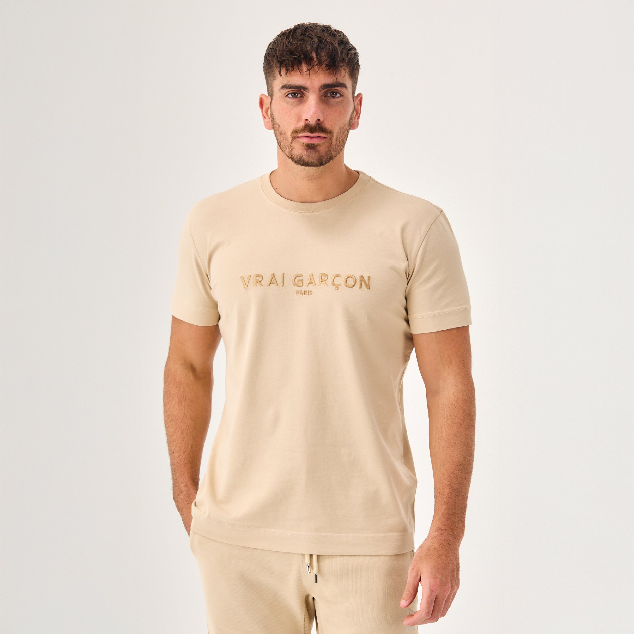 T - SHIRT SCULPTURA BEIGE - VRAIGARCON PARIS
