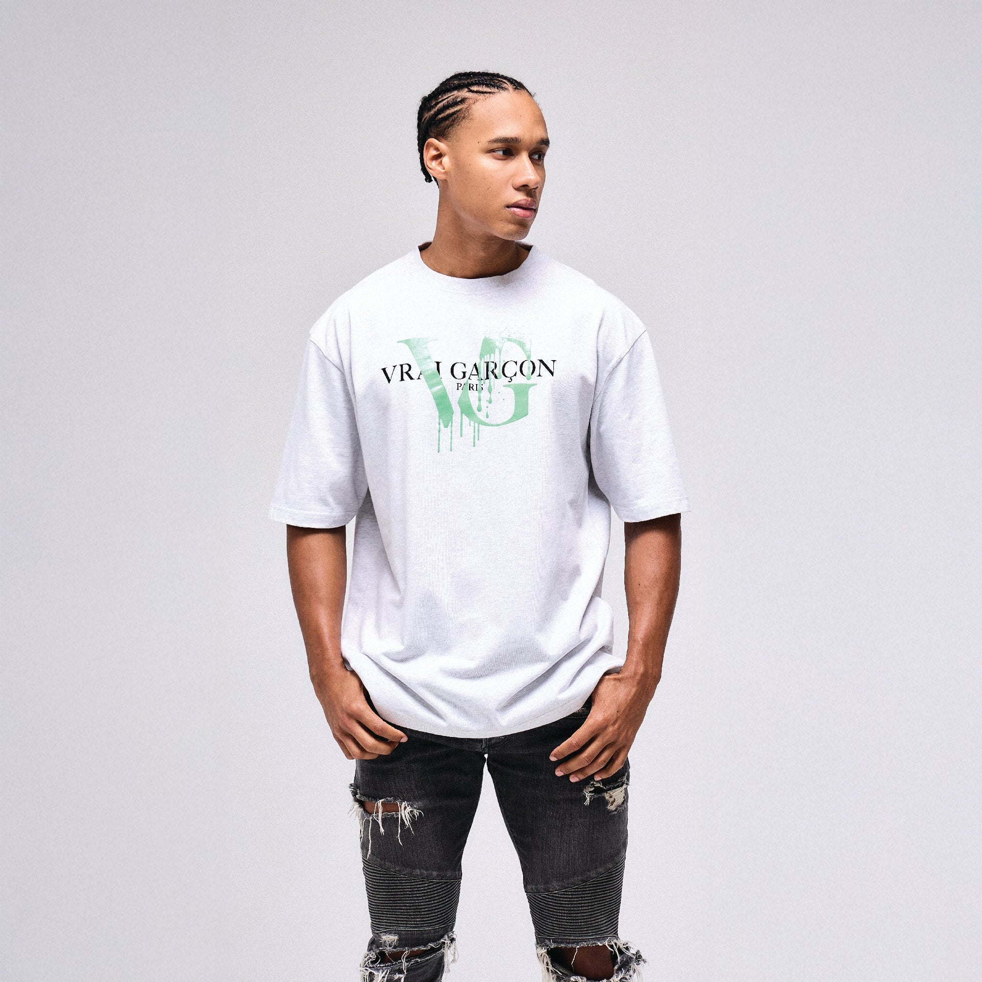 T - SHIRT VOLUNTAS GREY - VRAIGARCON PARIS