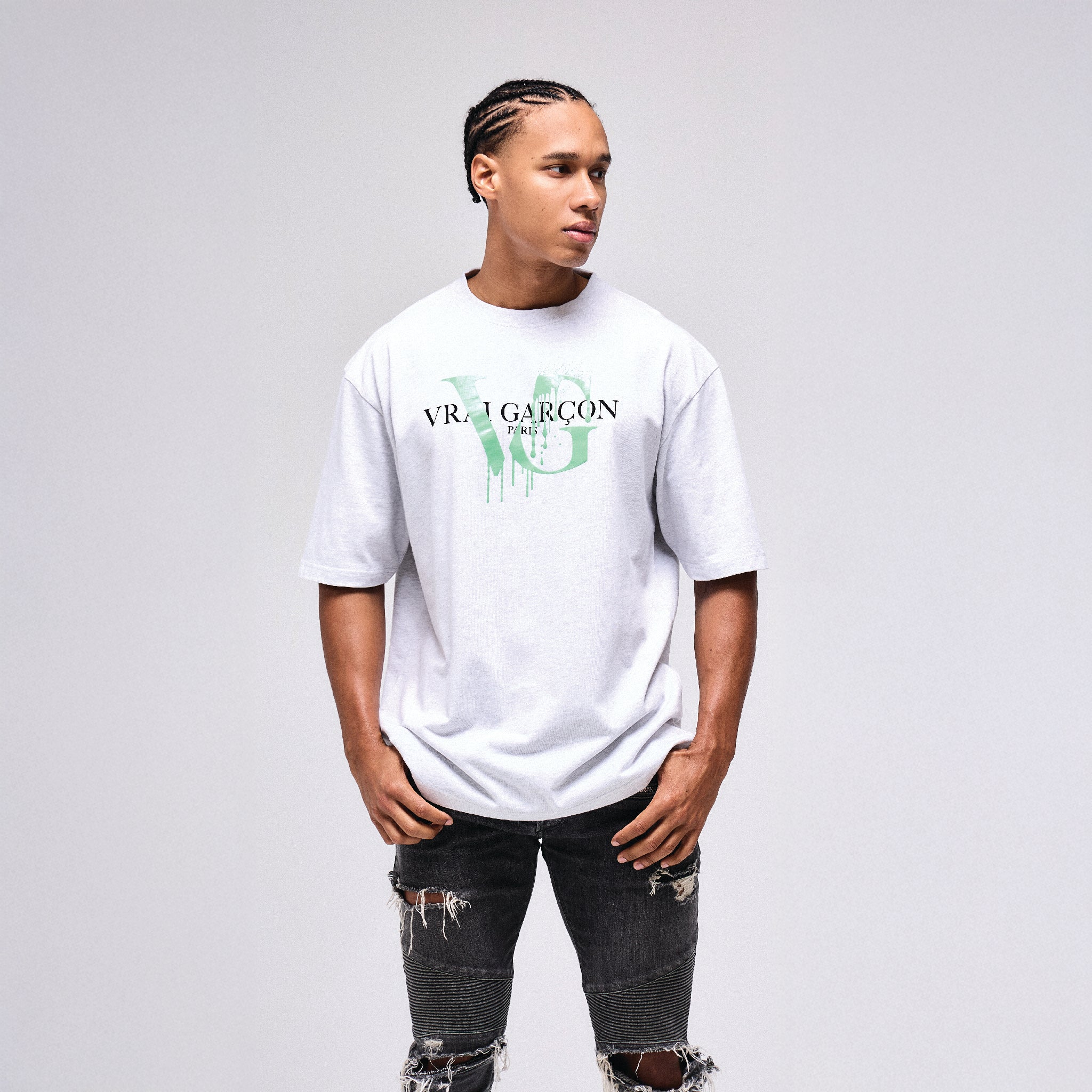 T - SHIRT VOLUNTAS GREY - VRAIGARCON PARIS