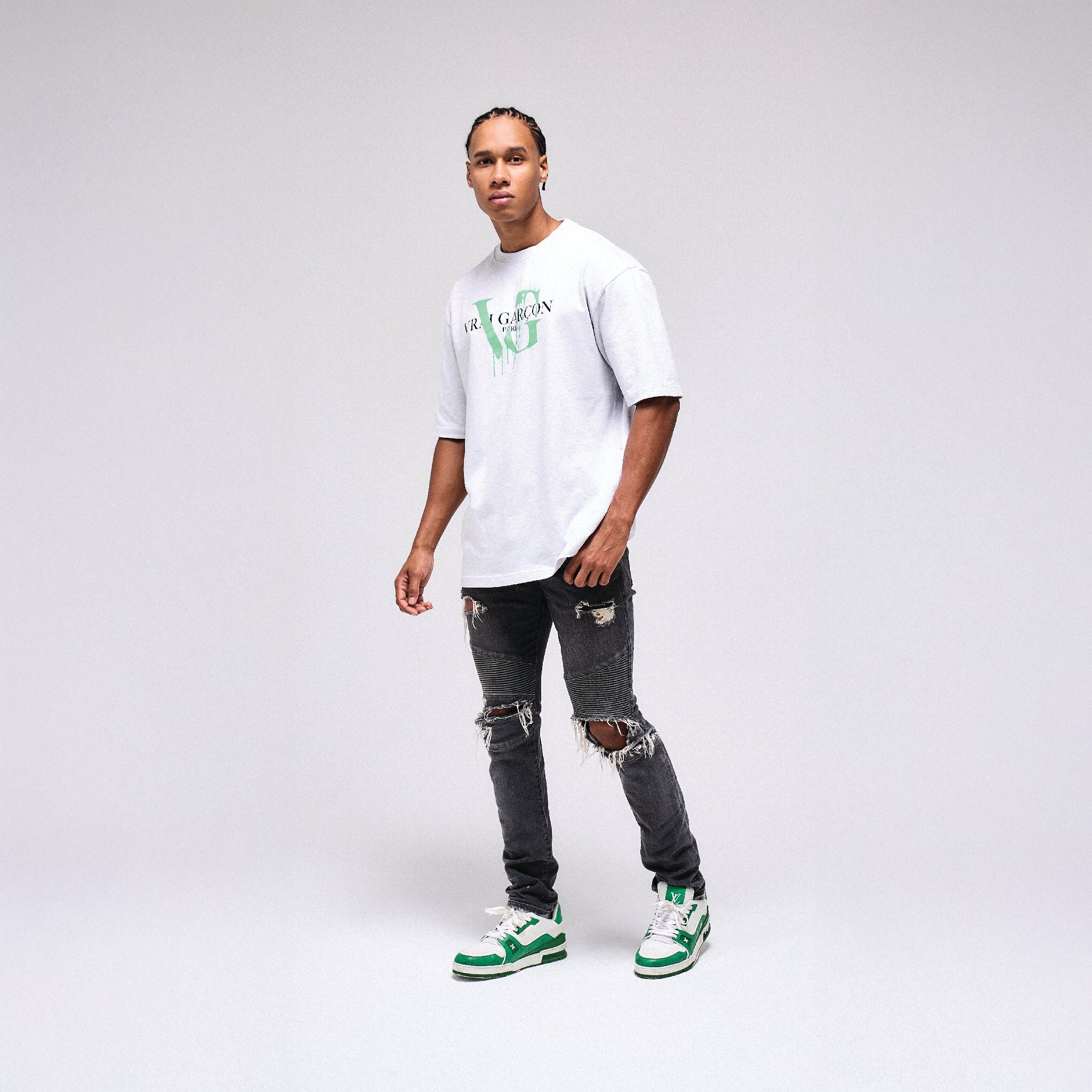 T - SHIRT VOLUNTAS GREY - VRAIGARCON PARIS