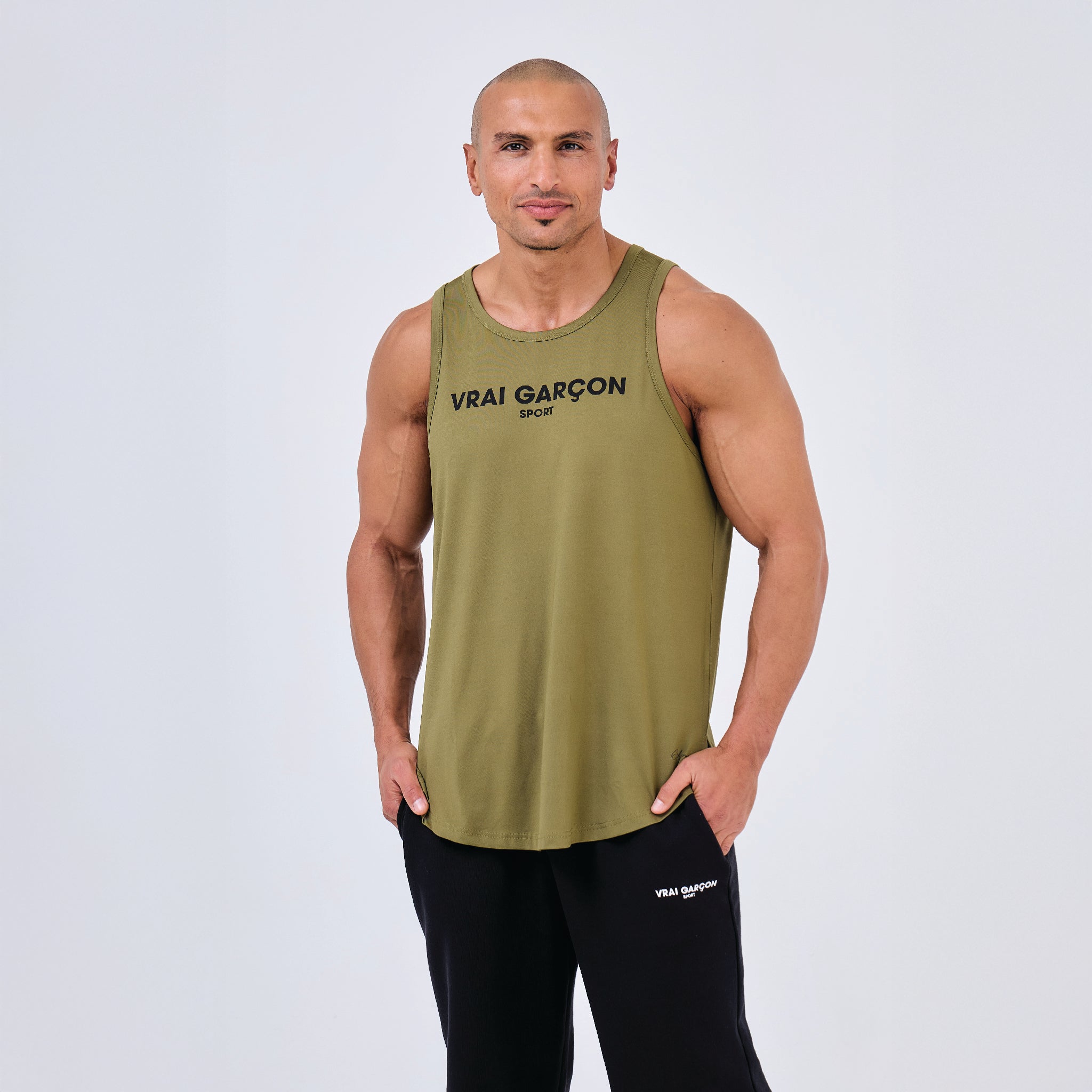 TANK TOP OLYMPIA KHAKI - VRAIGARCON PARIS
