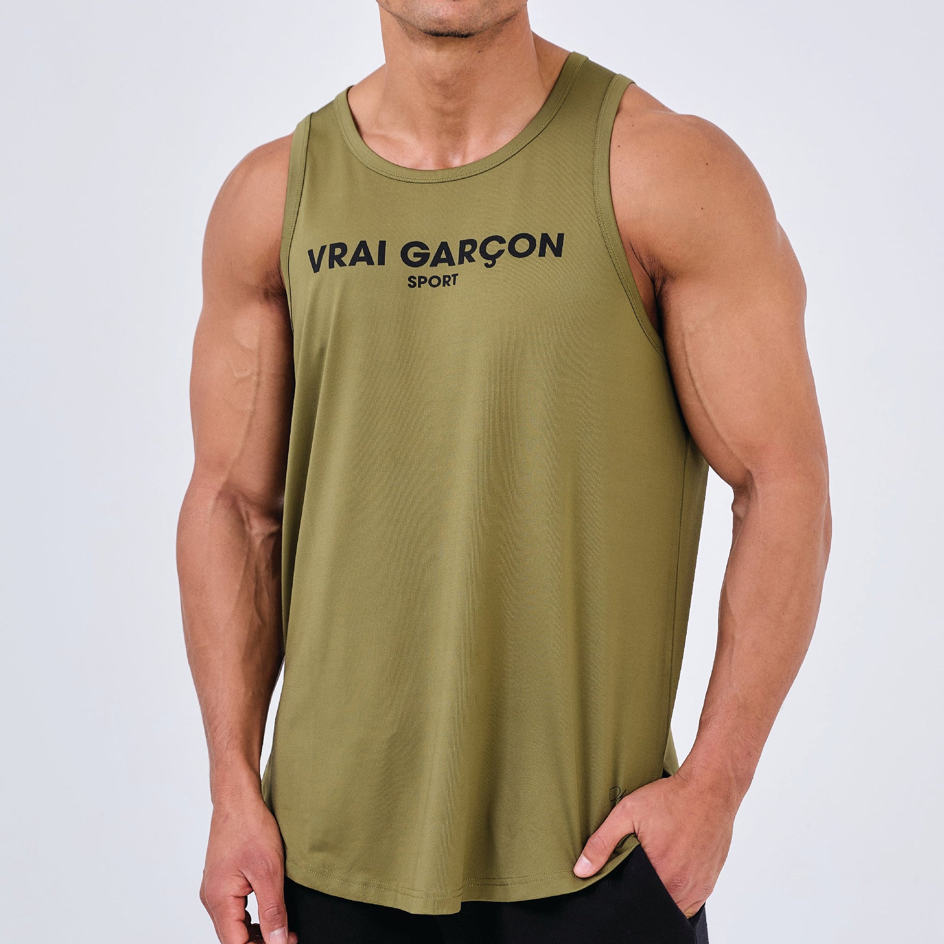 TANK TOP OLYMPIA KHAKI - VRAIGARCON PARIS