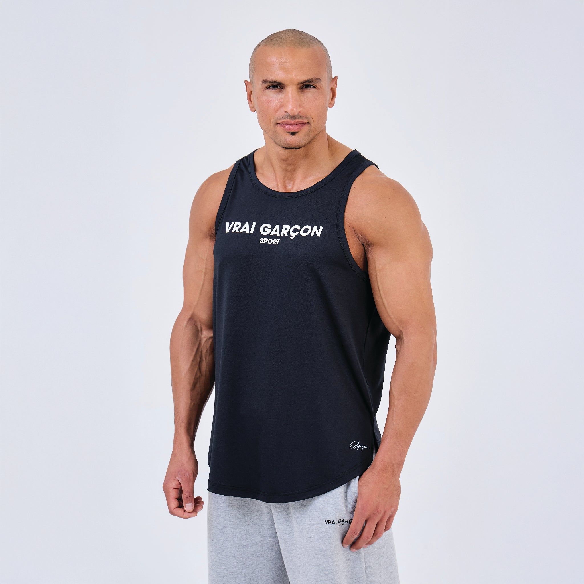 TANK TOP OLYMPIA NOIR - VRAIGARCON PARIS