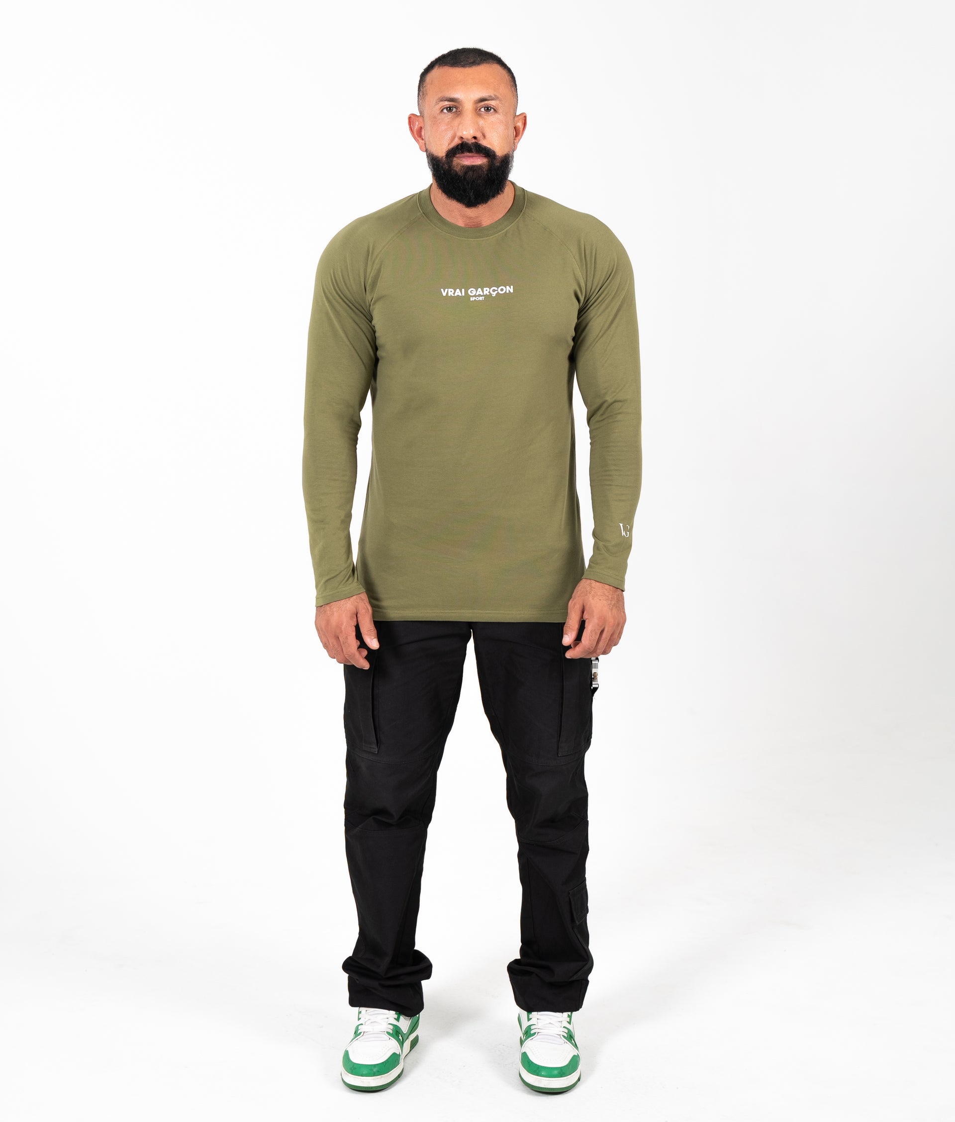 LONGSLEEVE-SHIRT CORE FORM KHAKI