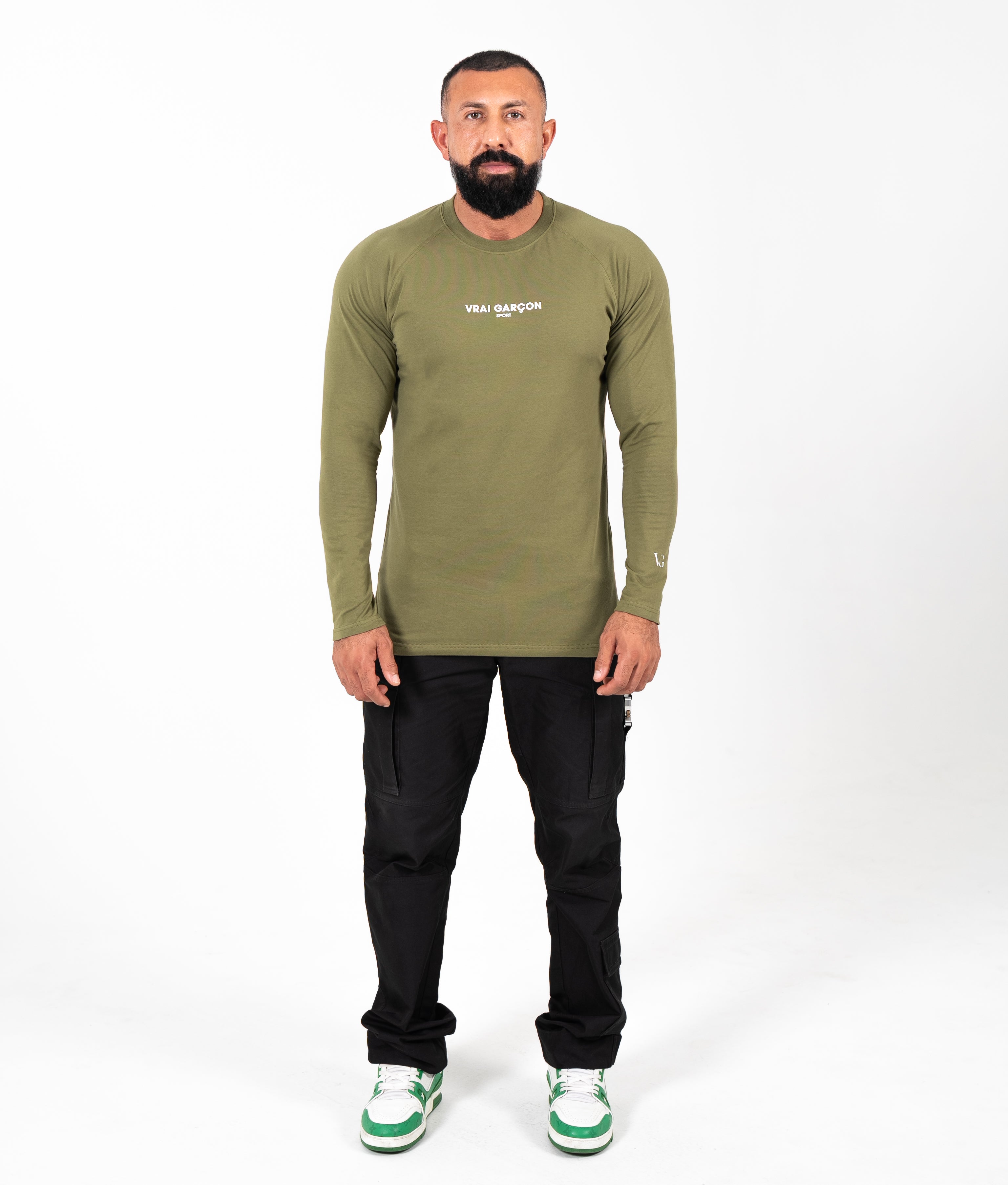 LONGSLEEVE-SHIRT CORE FORM KHAKI