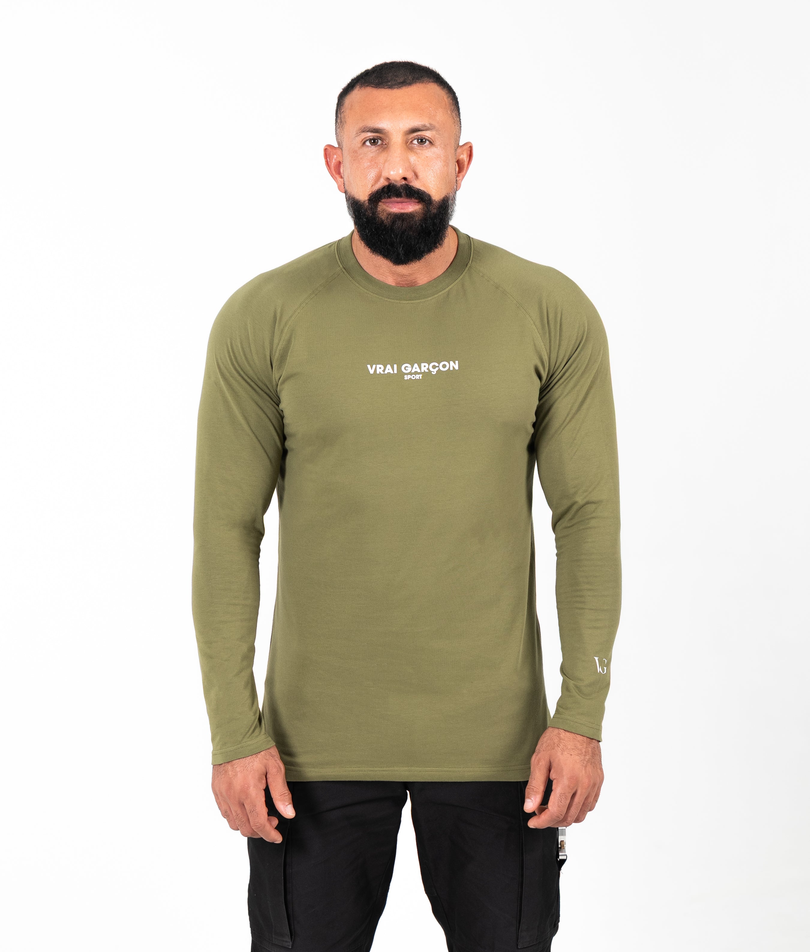 LONGSLEEVE-SHIRT CORE FORM KHAKI