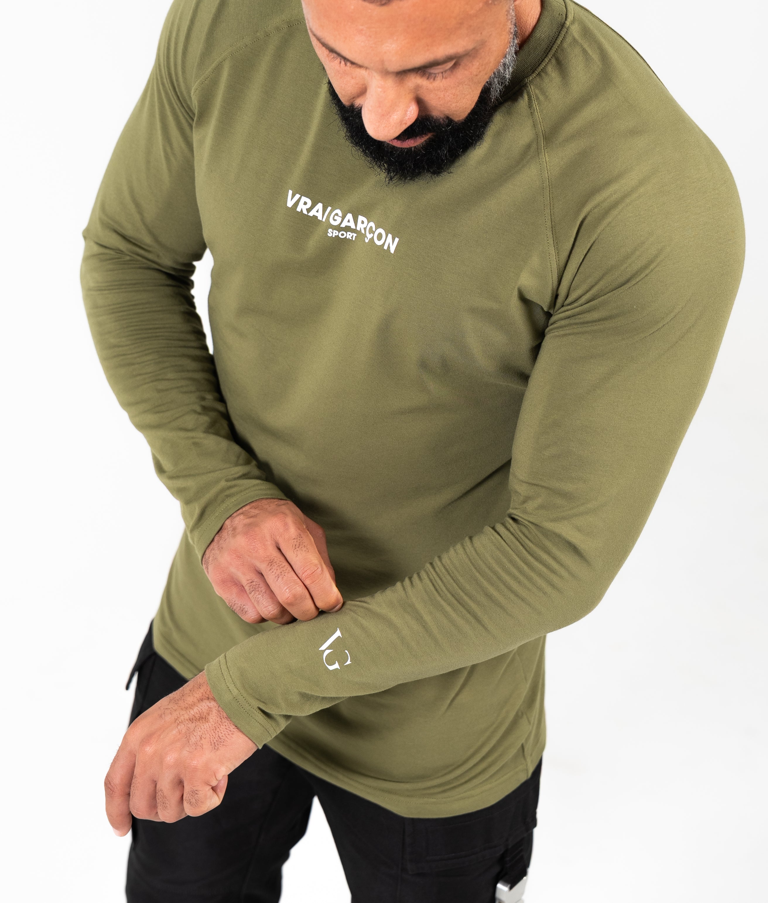 LONGSLEEVE-SHIRT CORE FORM KHAKI