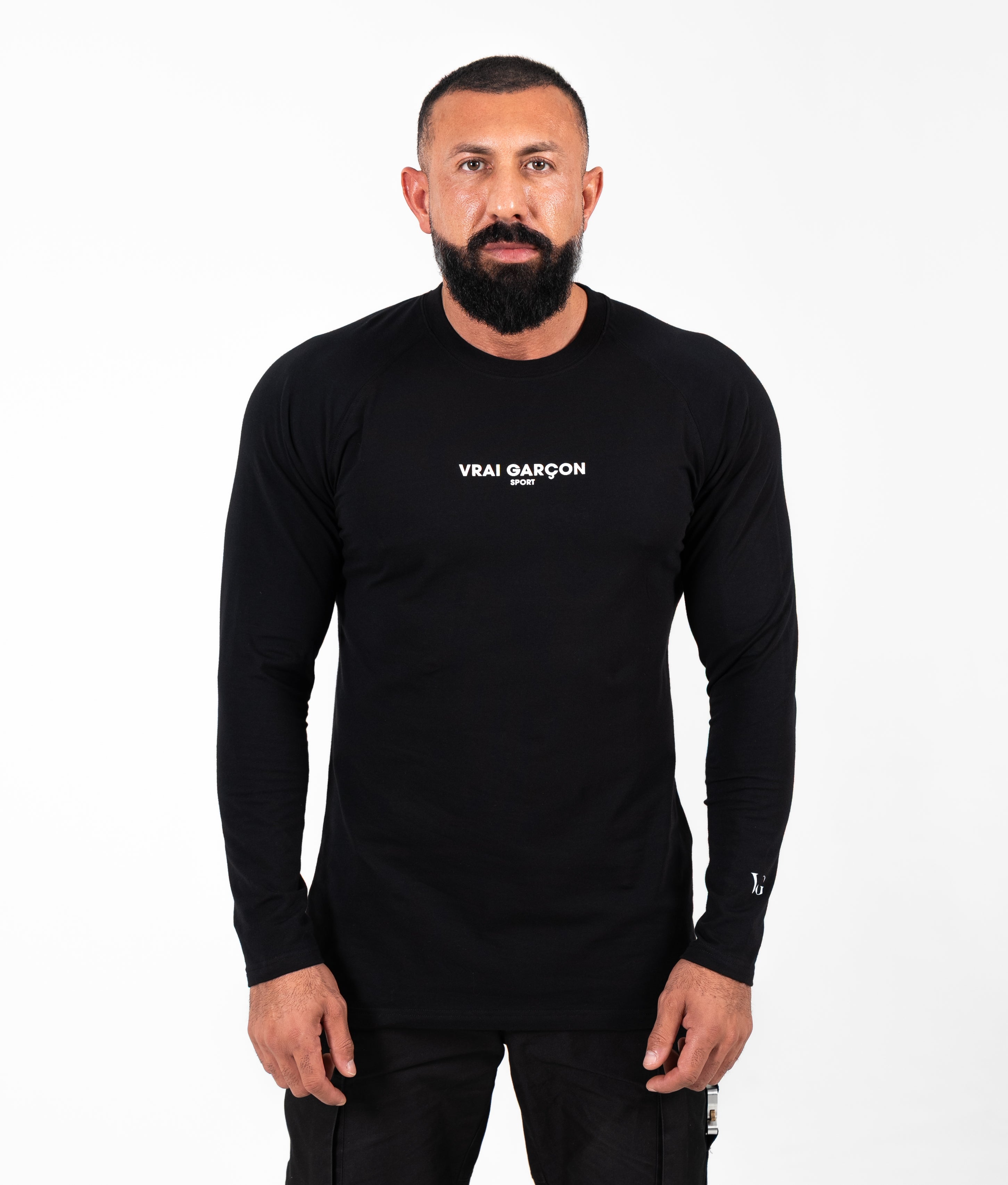 LONGSLEEVE-SHIRT CORE FORM BLACK