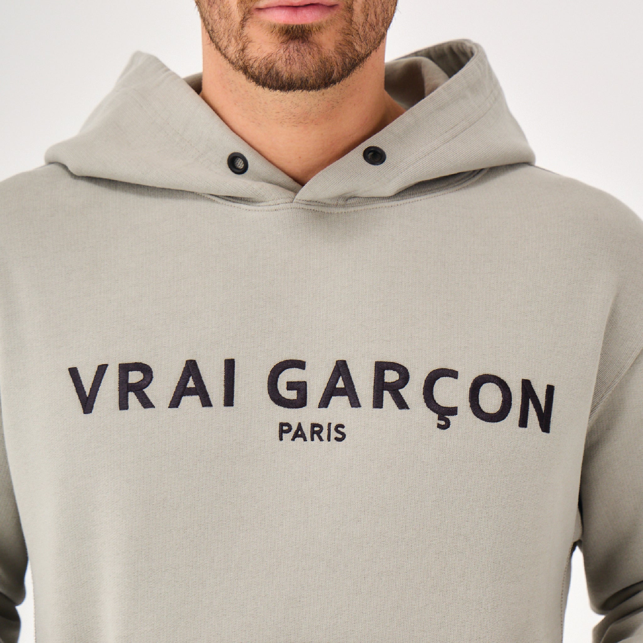 HOODIE FIDELIS GREY - VRAIGARCON PARIS