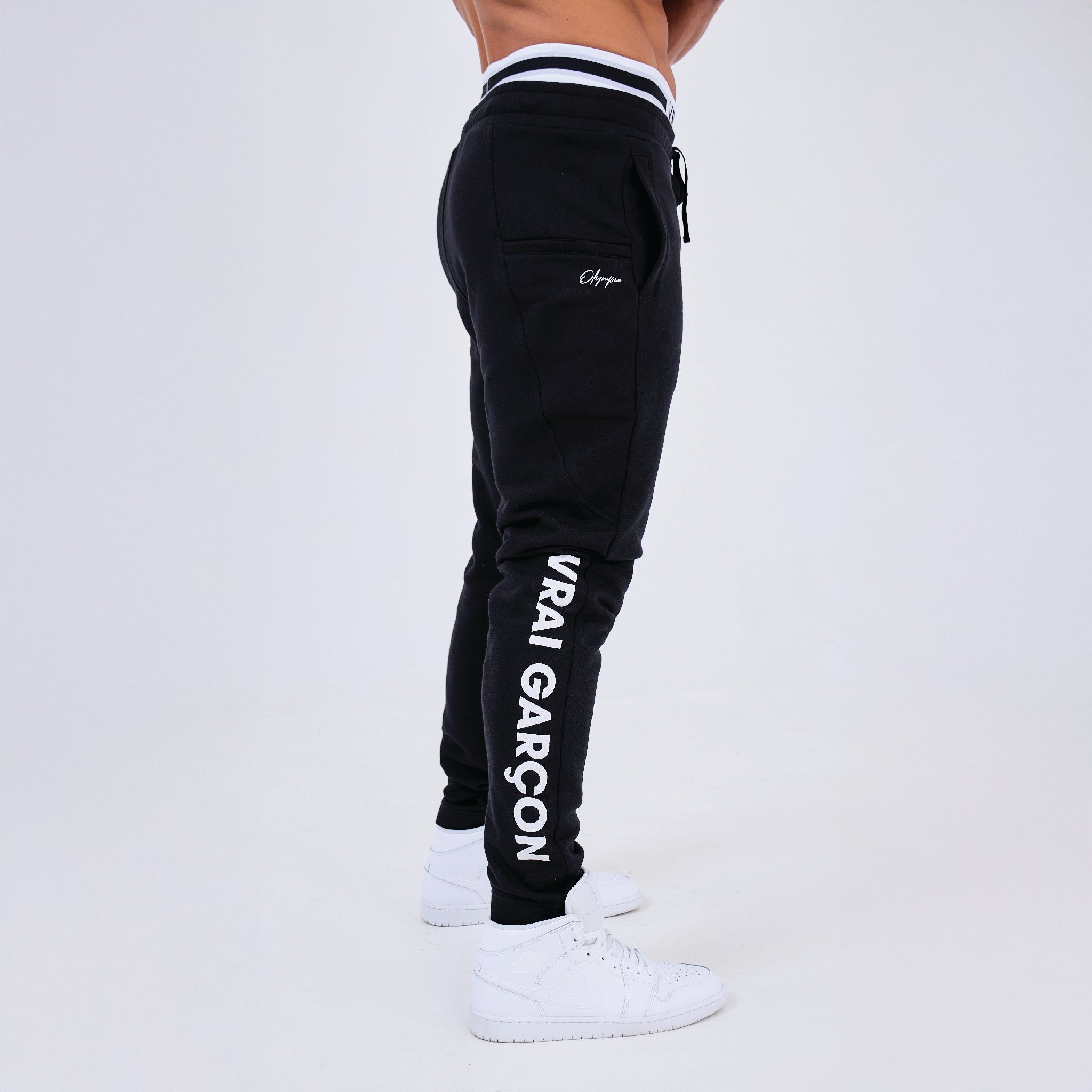 JOGGER OLYMPIA BLACK - VRAIGARCON PARIS