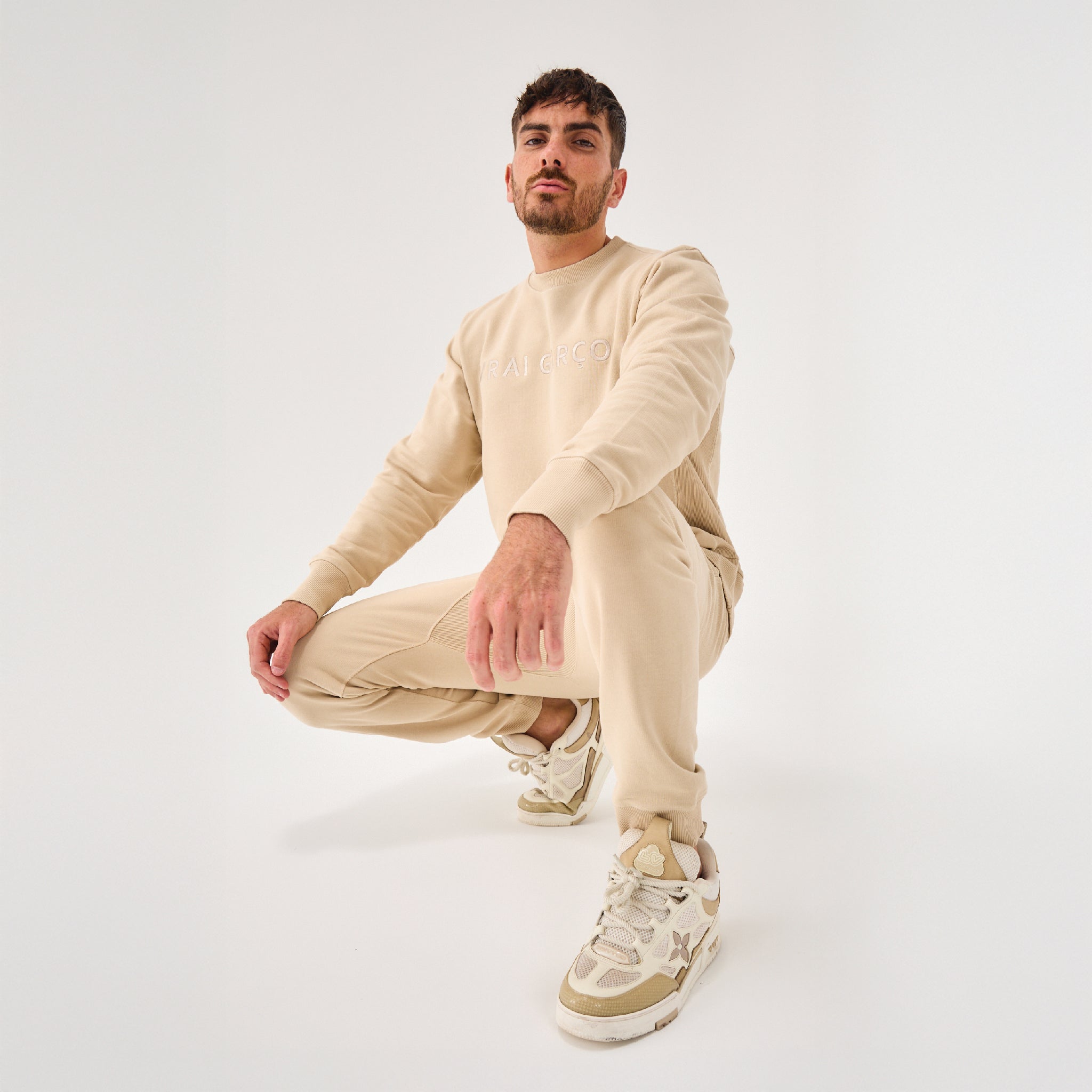 SWEAT IUSTITIA BEIGE - VRAIGARCON PARIS