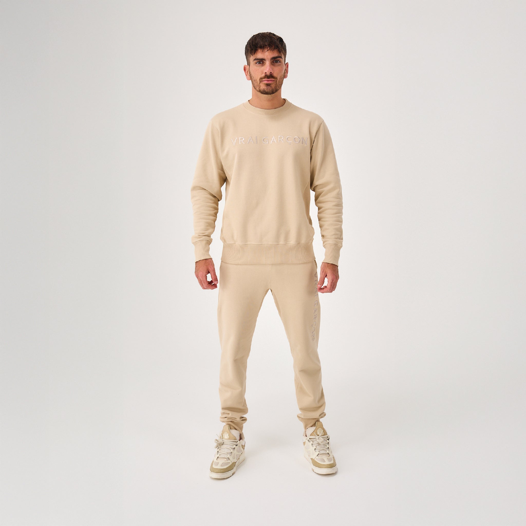 SWEAT IUSTITIA BEIGE - VRAIGARCON PARIS