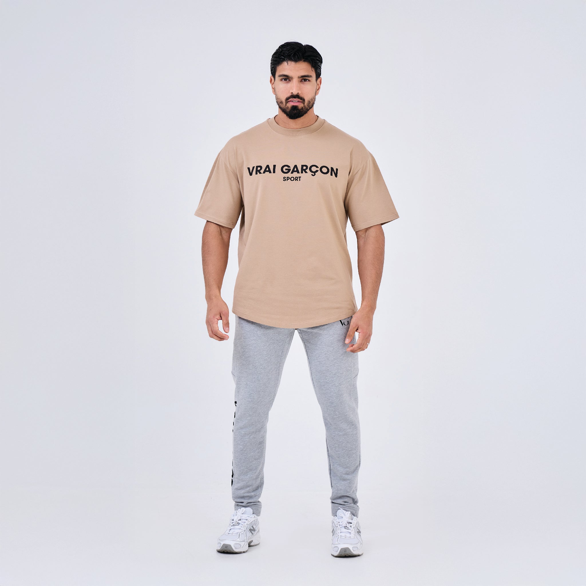 T - SHIRT CAMPIO BEIGE - VRAI GARÇON PARIS