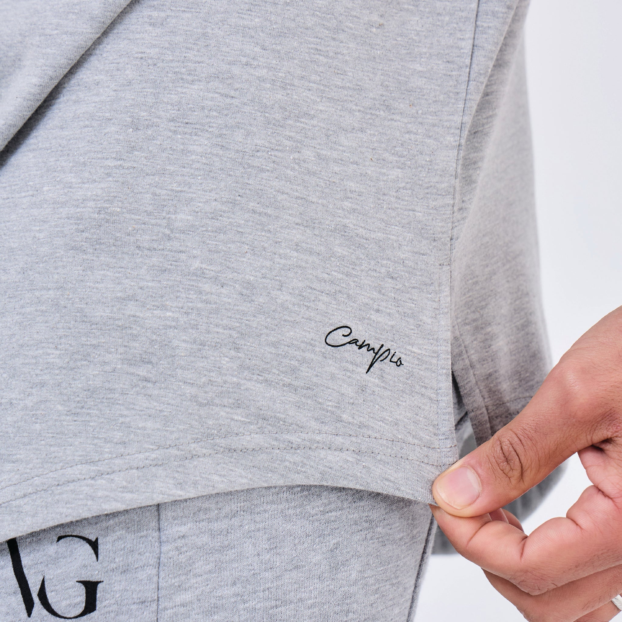 T - SHIRT CAMPIO GRIS - VRAI GARÇON PARIS