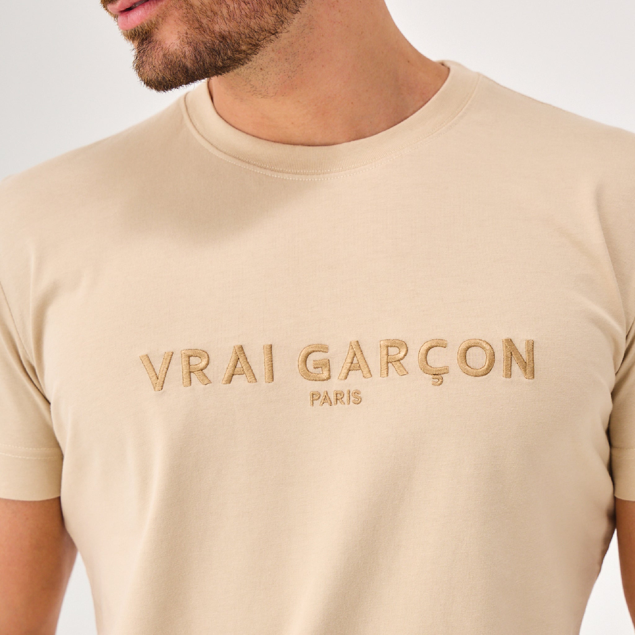 T - SHIRT SCULPTURA BEIGE - VRAIGARCON PARIS