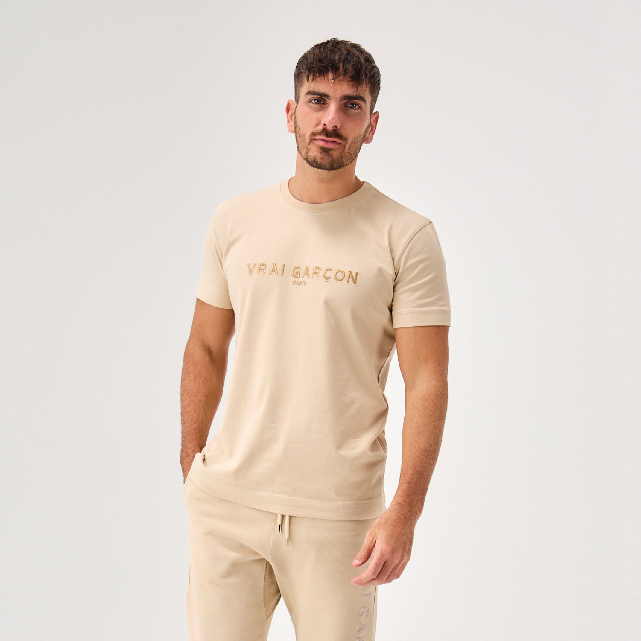 T - SHIRT SCULPTURA BEIGE - VRAIGARCON PARIS
