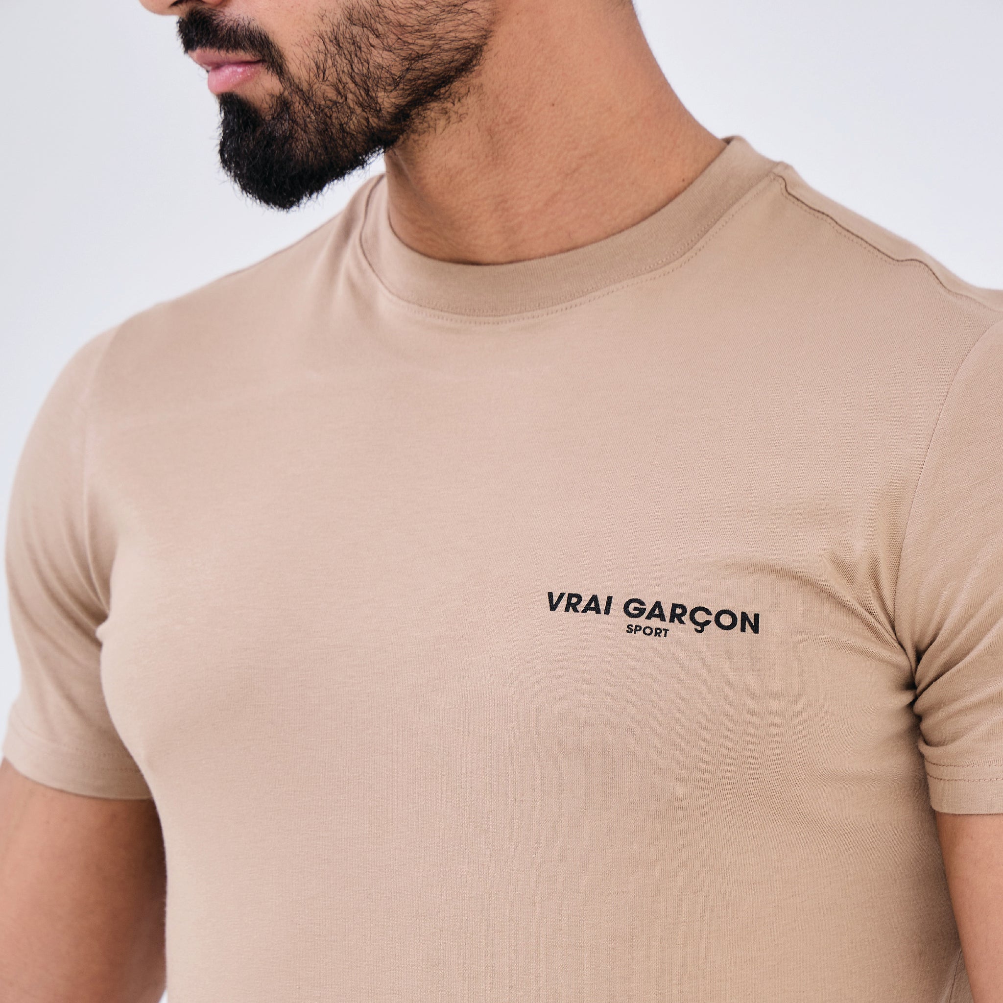 T - SHIRT VIRTUS BEIGE - VRAI GARÇON PARIS