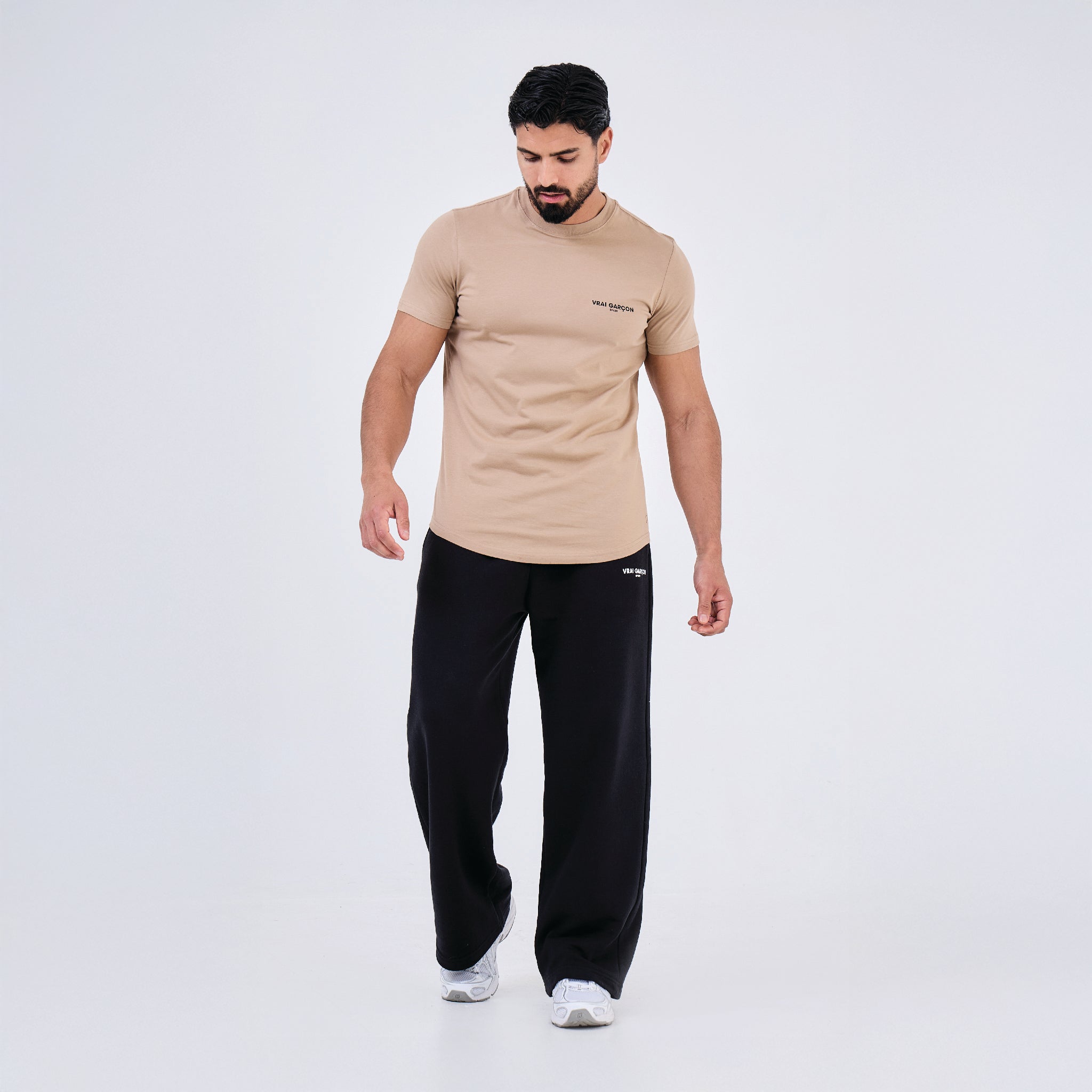 T - SHIRT VIRTUS BEIGE - VRAI GARÇON PARIS